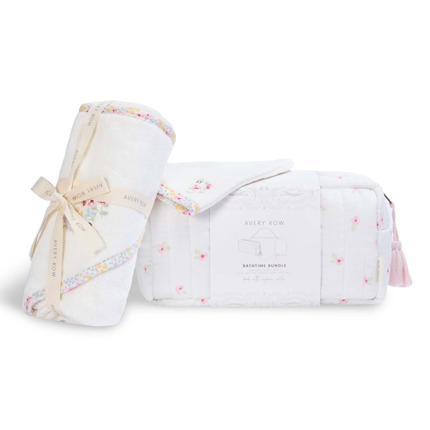 Avery Row Bathtime Bundle New Baby Gift Set - Wildflower Garden