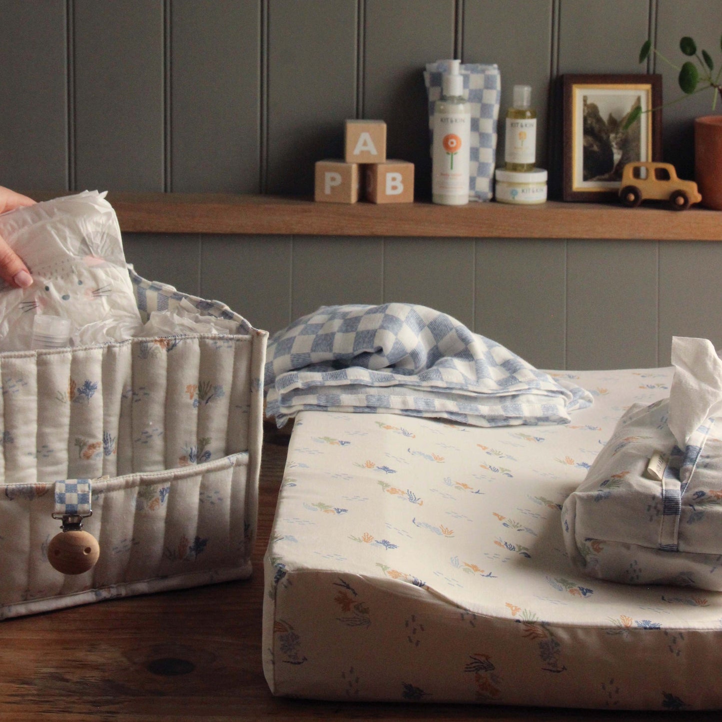 Avery Row Baby Changing Mat - Coastline