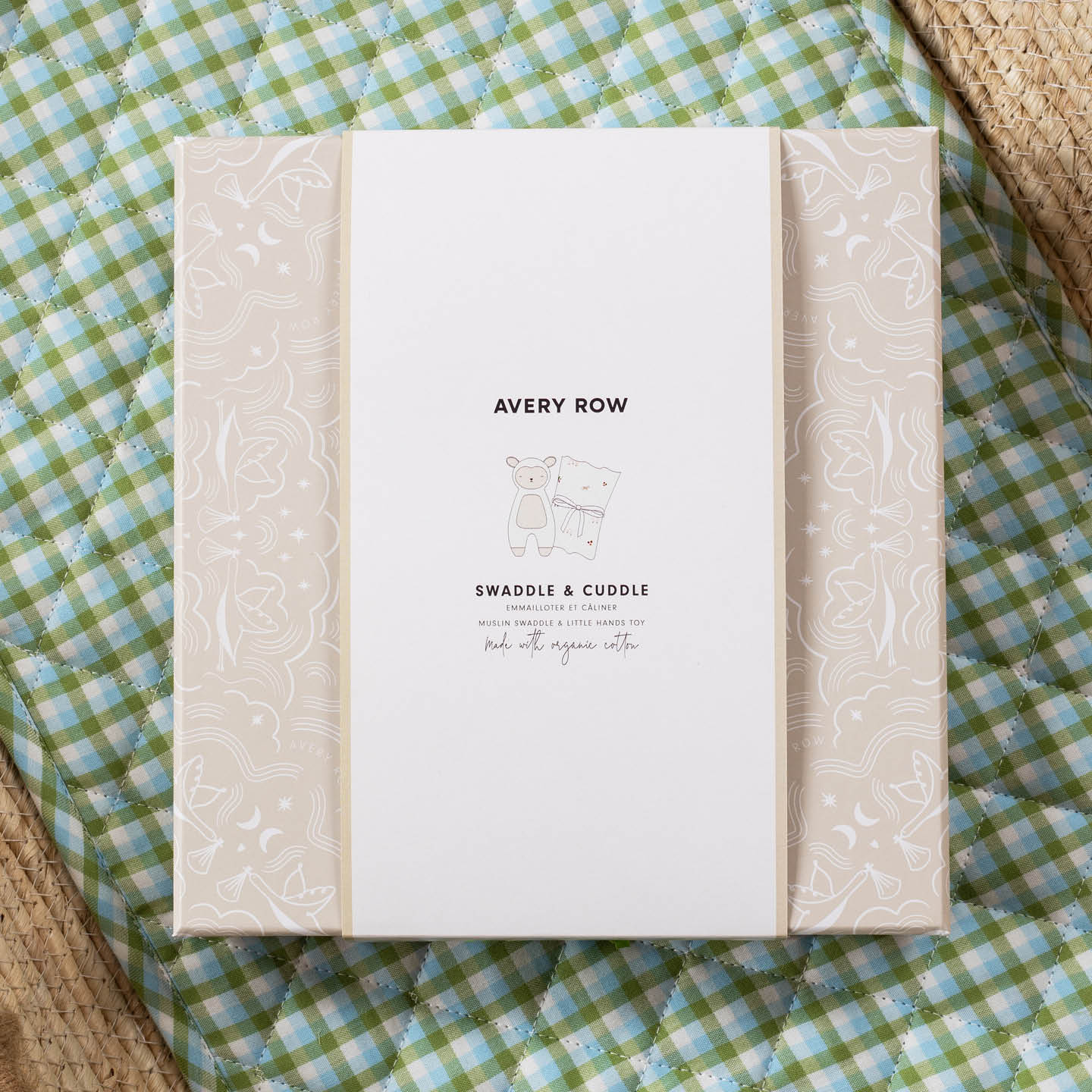 Avery Row Swaddle & Cuddle New Baby Gift Set - Little Farm