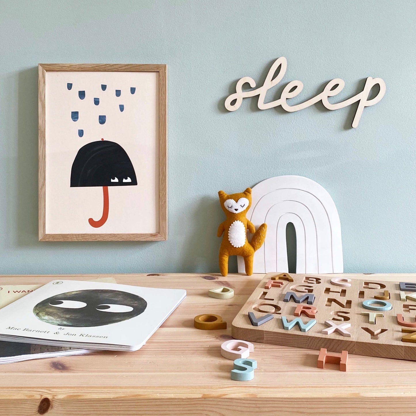 Kid of the Village Umbrella Art Print