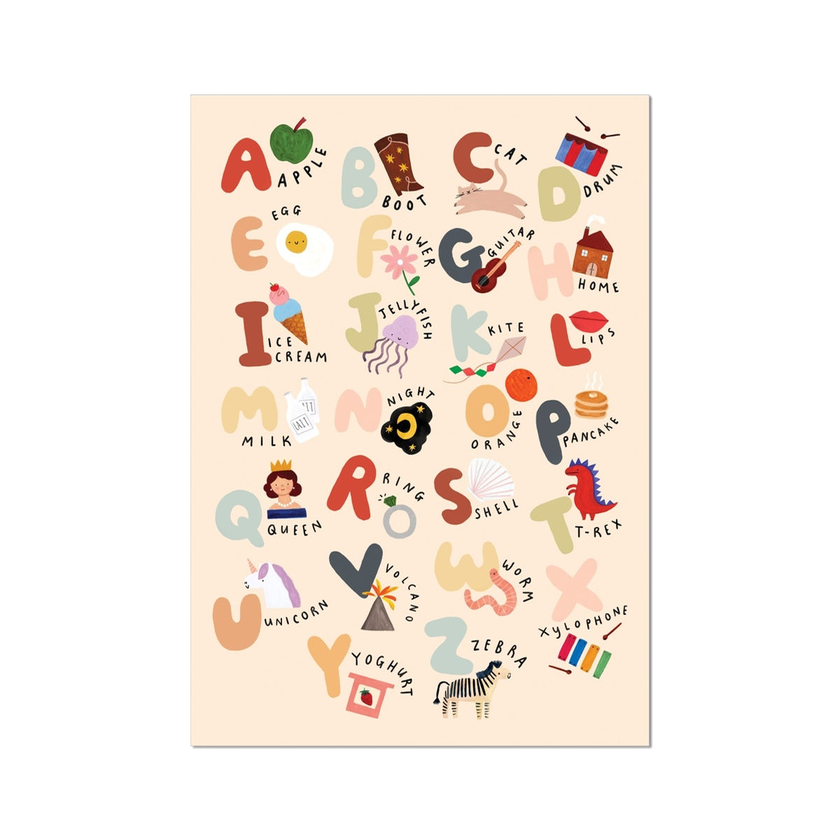 Kid of the Village The Alphabet Art Print