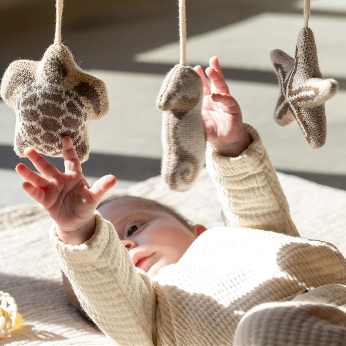 Quax Wooden Baby Gym With Sealife Toys