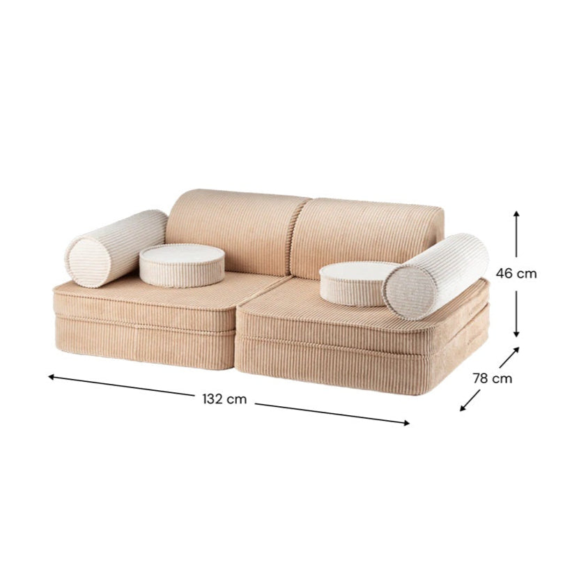 Wigiwama Settee - Corduroy Brown Sugar