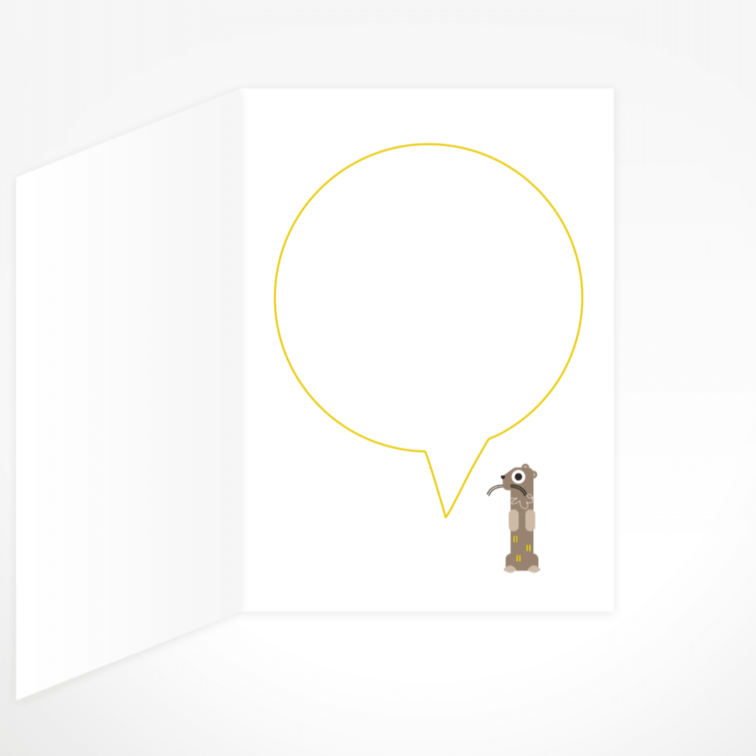 I Am One (Otter) Greeting Card By The Jam Tart