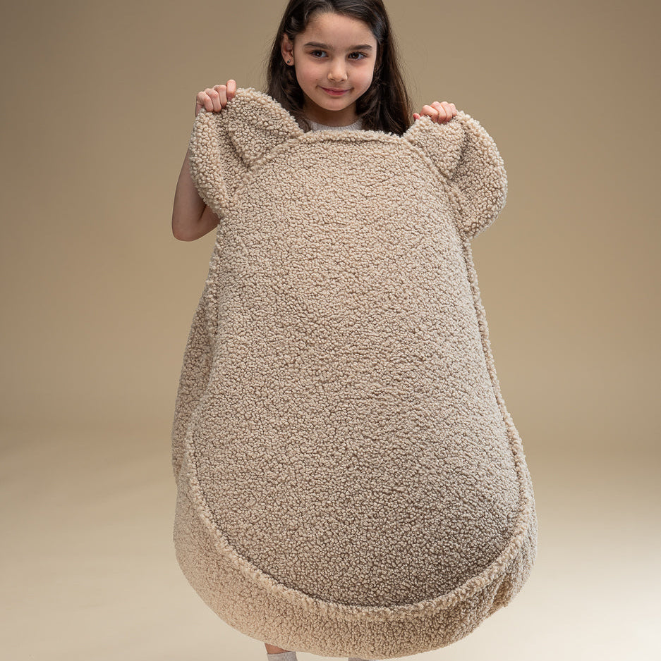 Wigiwama Bear Beanbag Chair - Biscuit