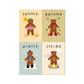 Kid of the Village The Seasons Art Print