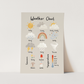 Kid of the Village Weather Chart Art Print - Stone