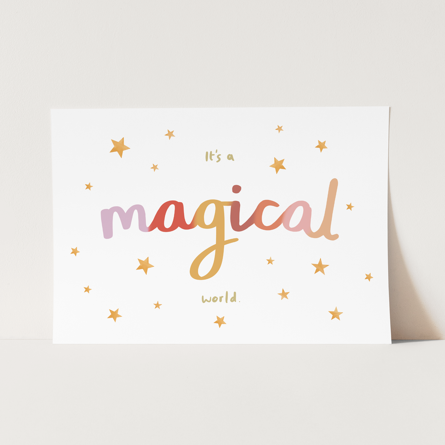 Kid of the Village It’s a Magical World Art Print