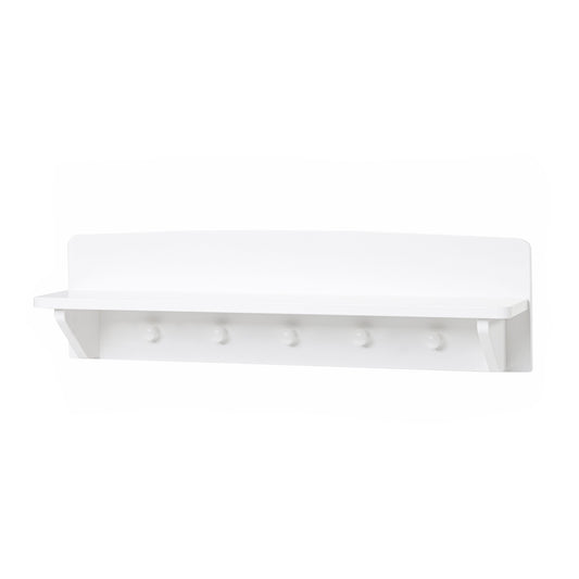 Hoppekids Shelf with Hooks - White