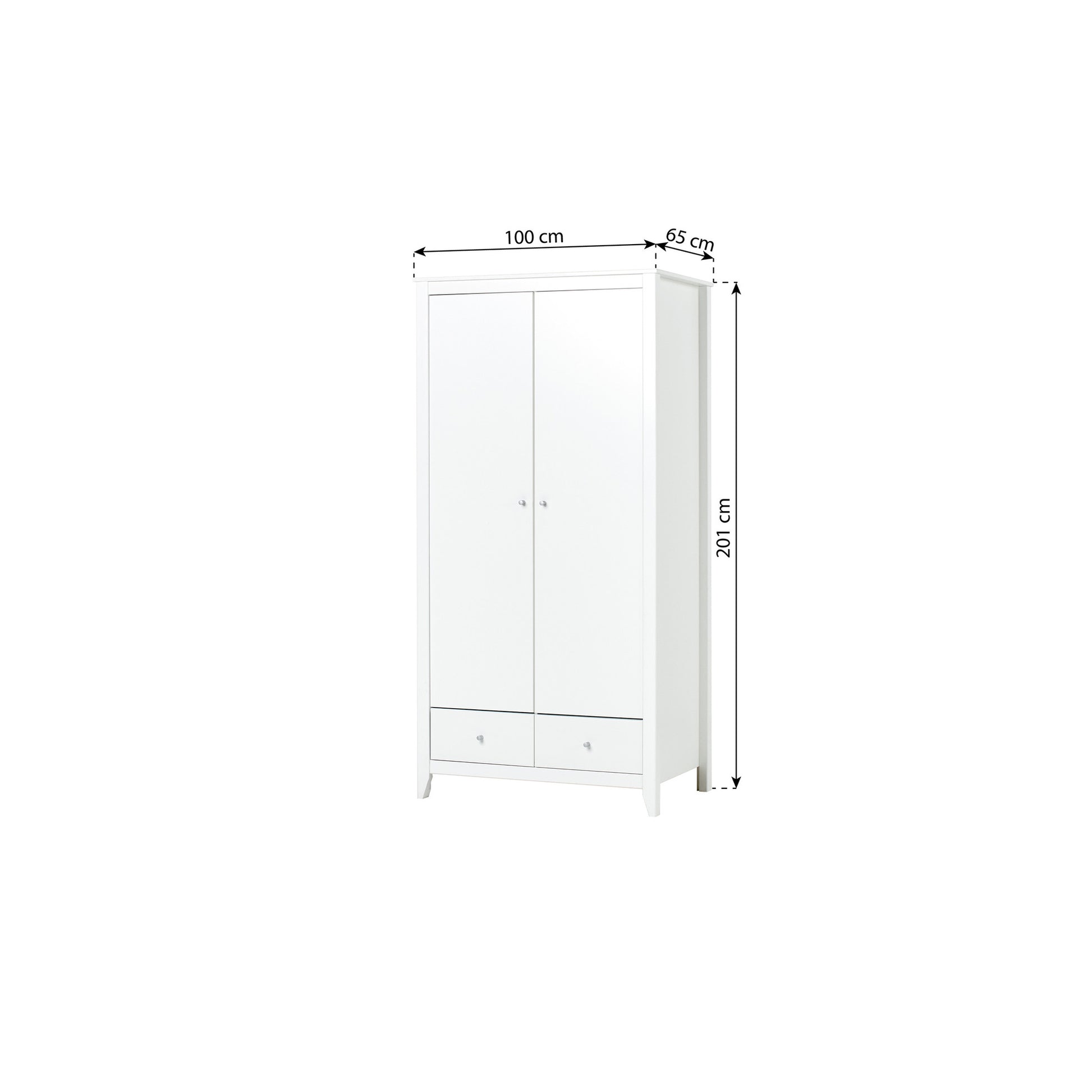 Hoppekids Wardrobe - White