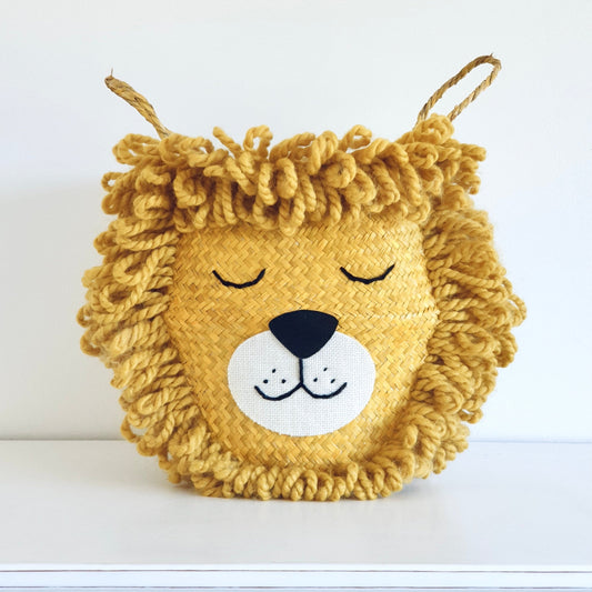 Bellybambino Yellow Lion Seagrass Basket - Medium
