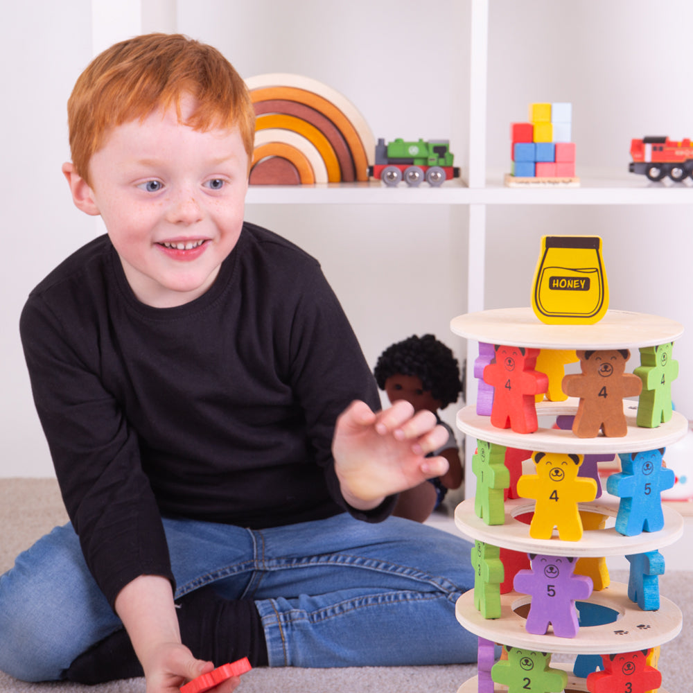 Bigjigs Wooden Tumbling Teddies Game