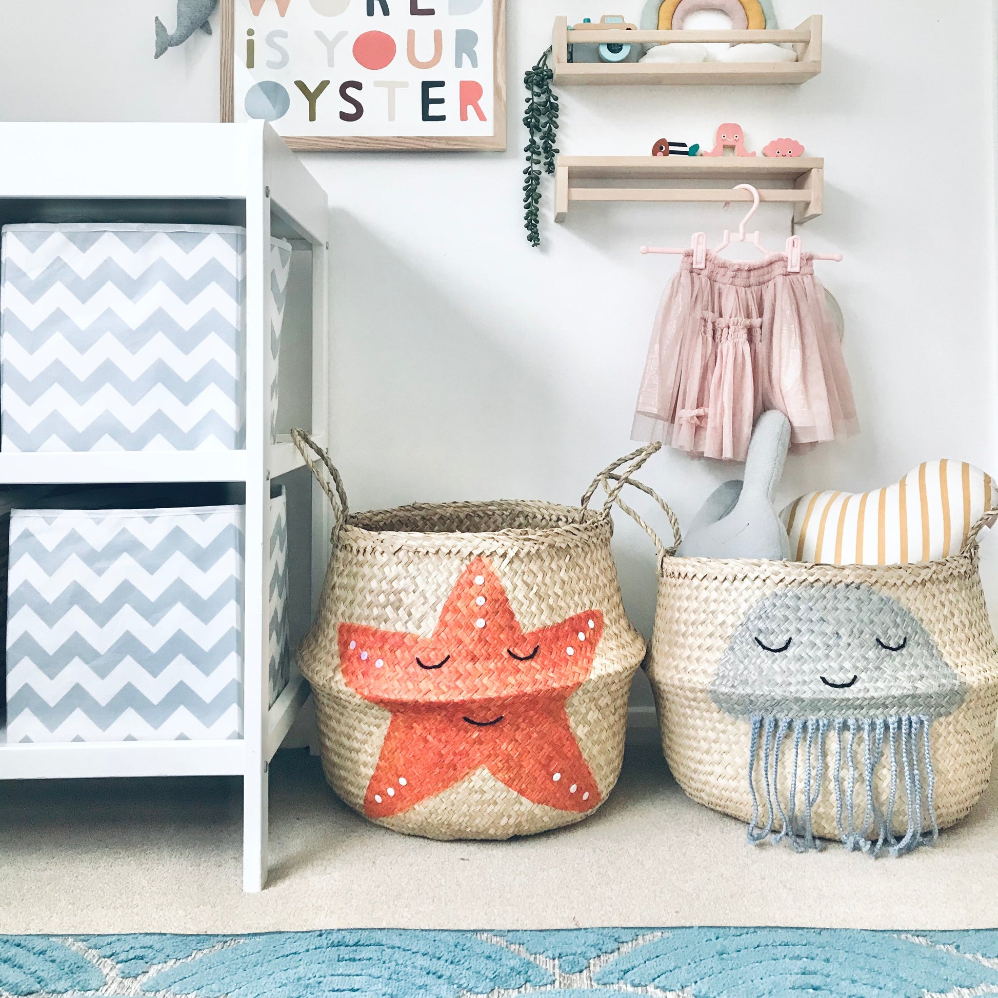Bellybambino Starfish Seagrass Basket - Extra Large