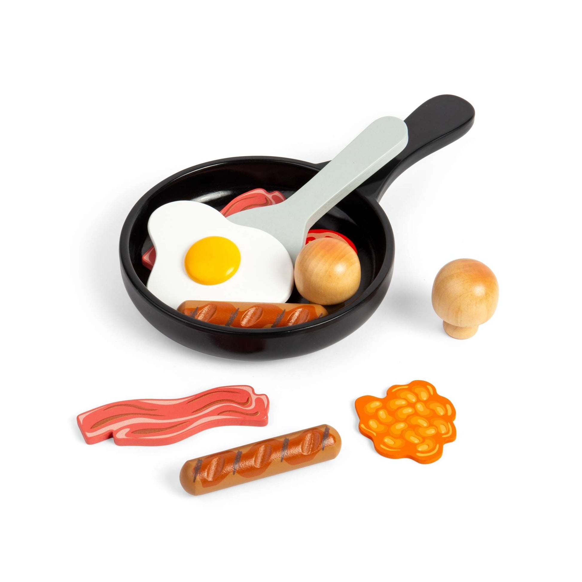 Bigjigs Wooden Breakfast Fry Up Playset