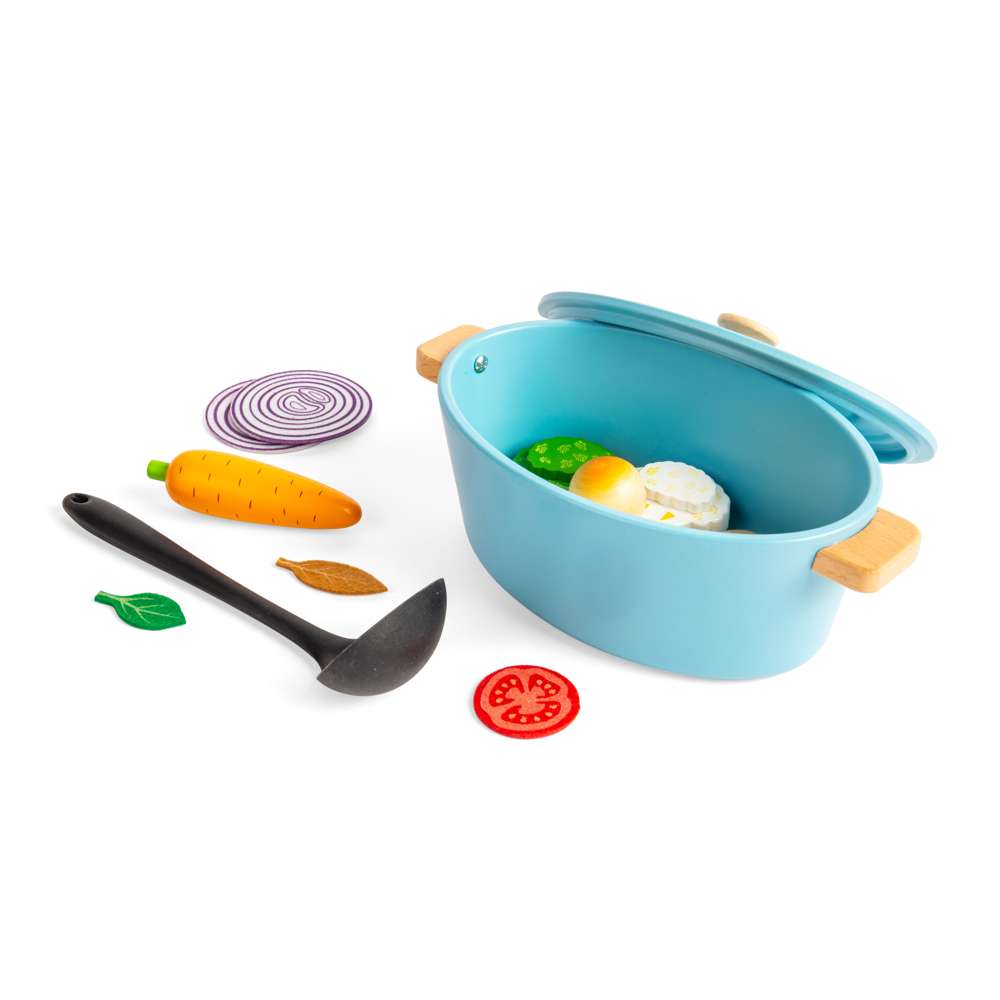 Bigjigs Wooden Casserole Dish Playset