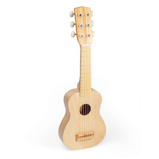 Bigjigs Natural Wooden Toy Guitar