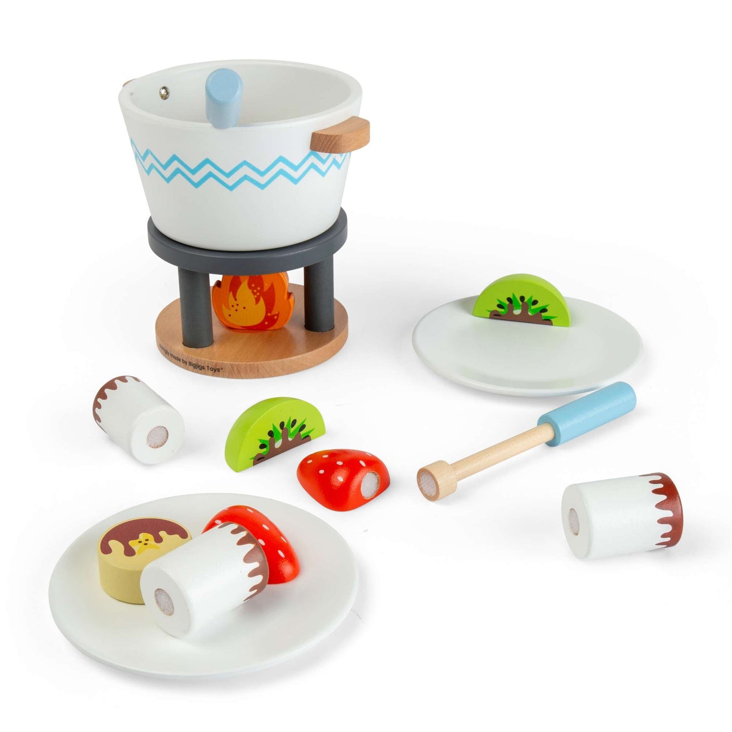 Bigjigs Wooden Toy Chocolate Pot For Two