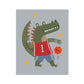 Kid of the Village Slam Dunk Croc Art Print