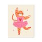 Kid of the Village Ballet Kitty Art Print