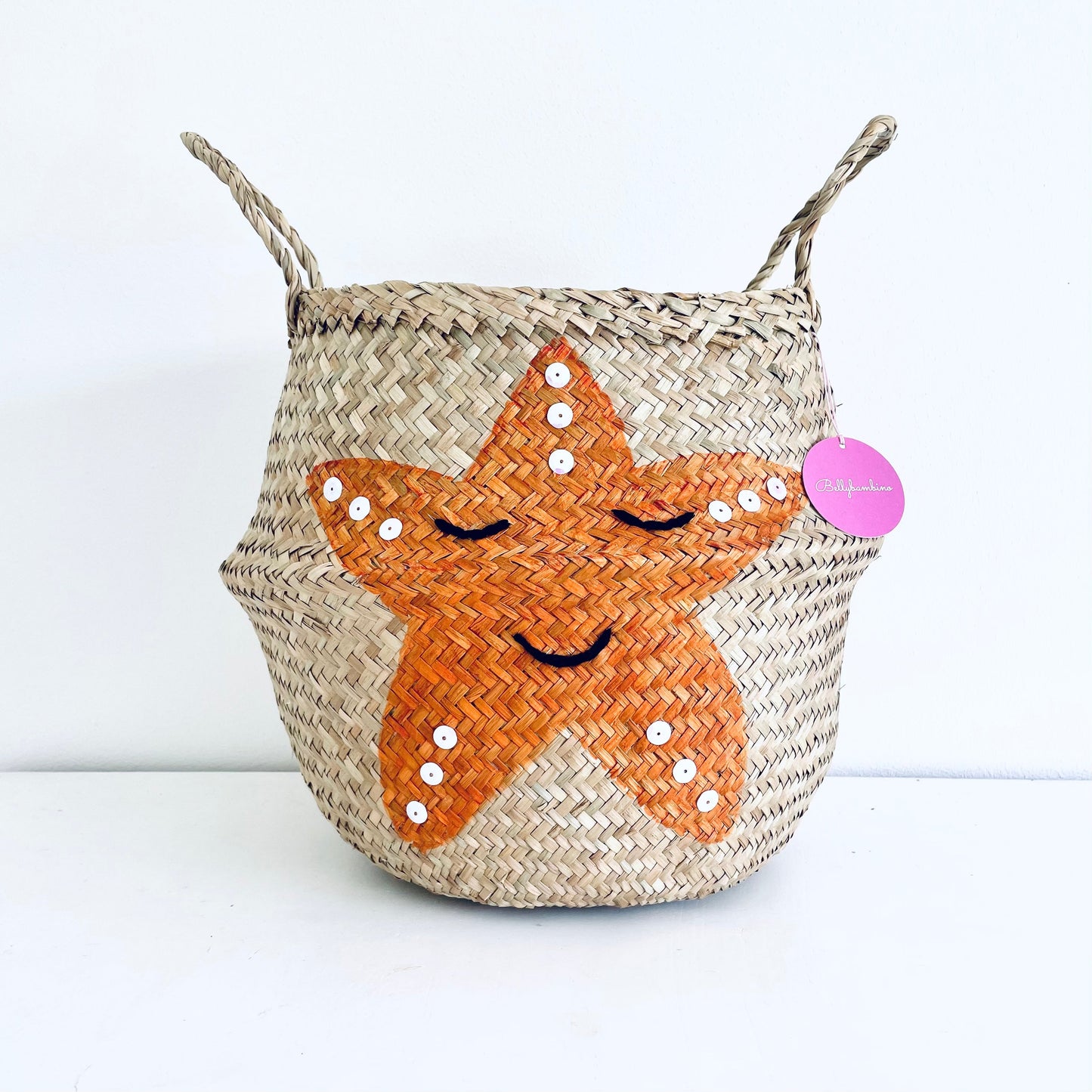 Bellybambino Starfish Seagrass Basket - Large