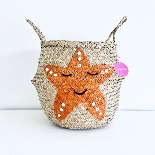 Bellybambino Starfish Seagrass Basket - Large