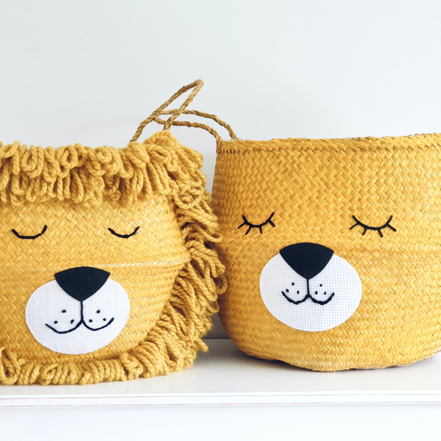 Bellybambino Yellow Lioness Seagrass Basket - Extra Large