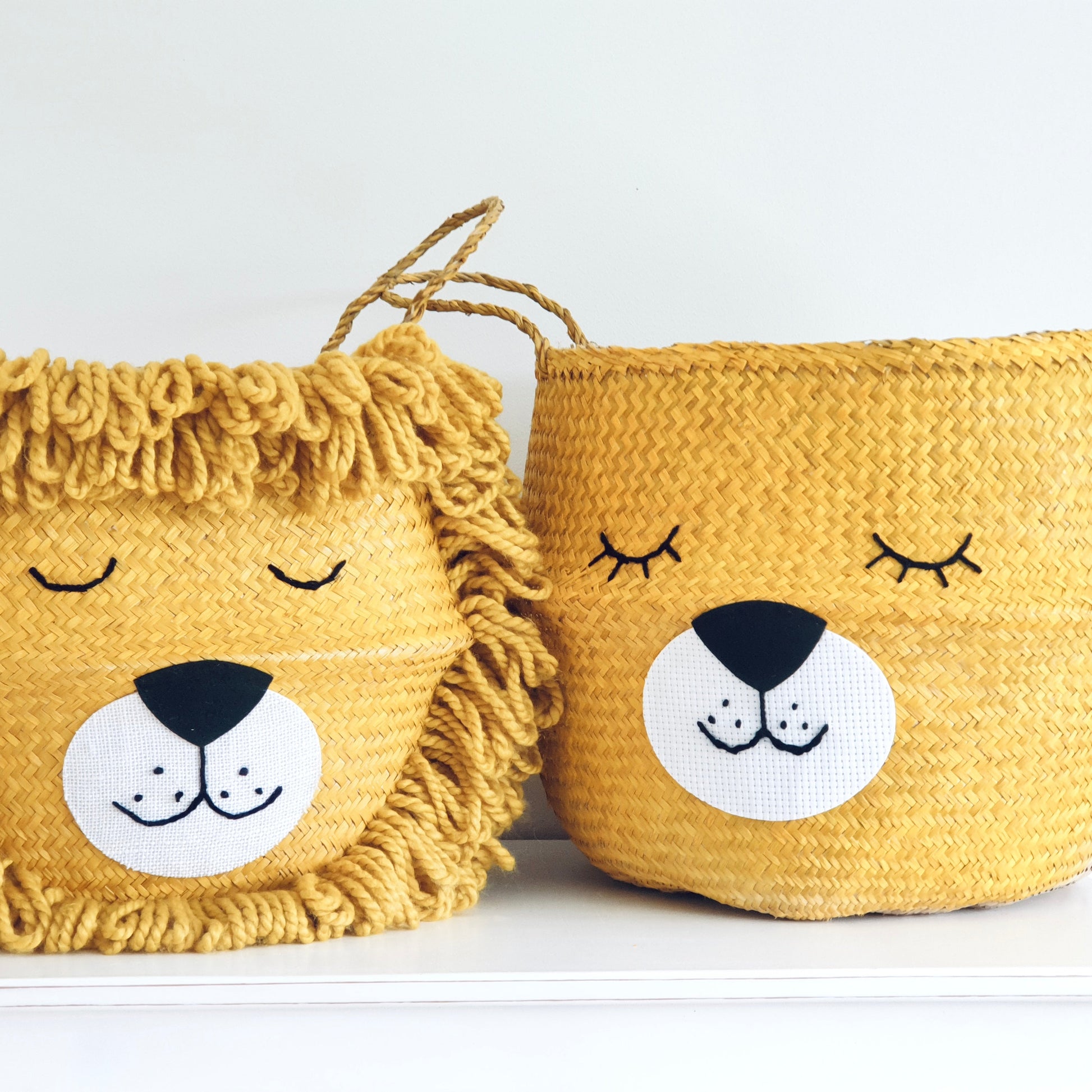 Bellybambino Yellow Lioness Seagrass Basket - Extra Large