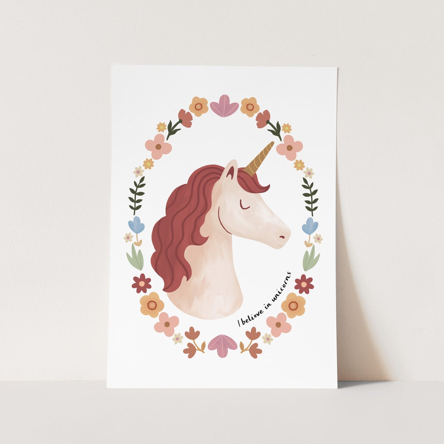 Kid of the Village I Believe in Unicorns Art Print