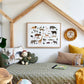 Kid of the Village Safari Animal Art Print - White