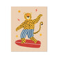 Kid of the Village Surf's Up Leopard Art Print