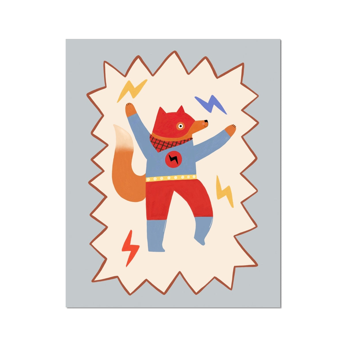 Kid of the Village Flash Tail Superhero Art Print
