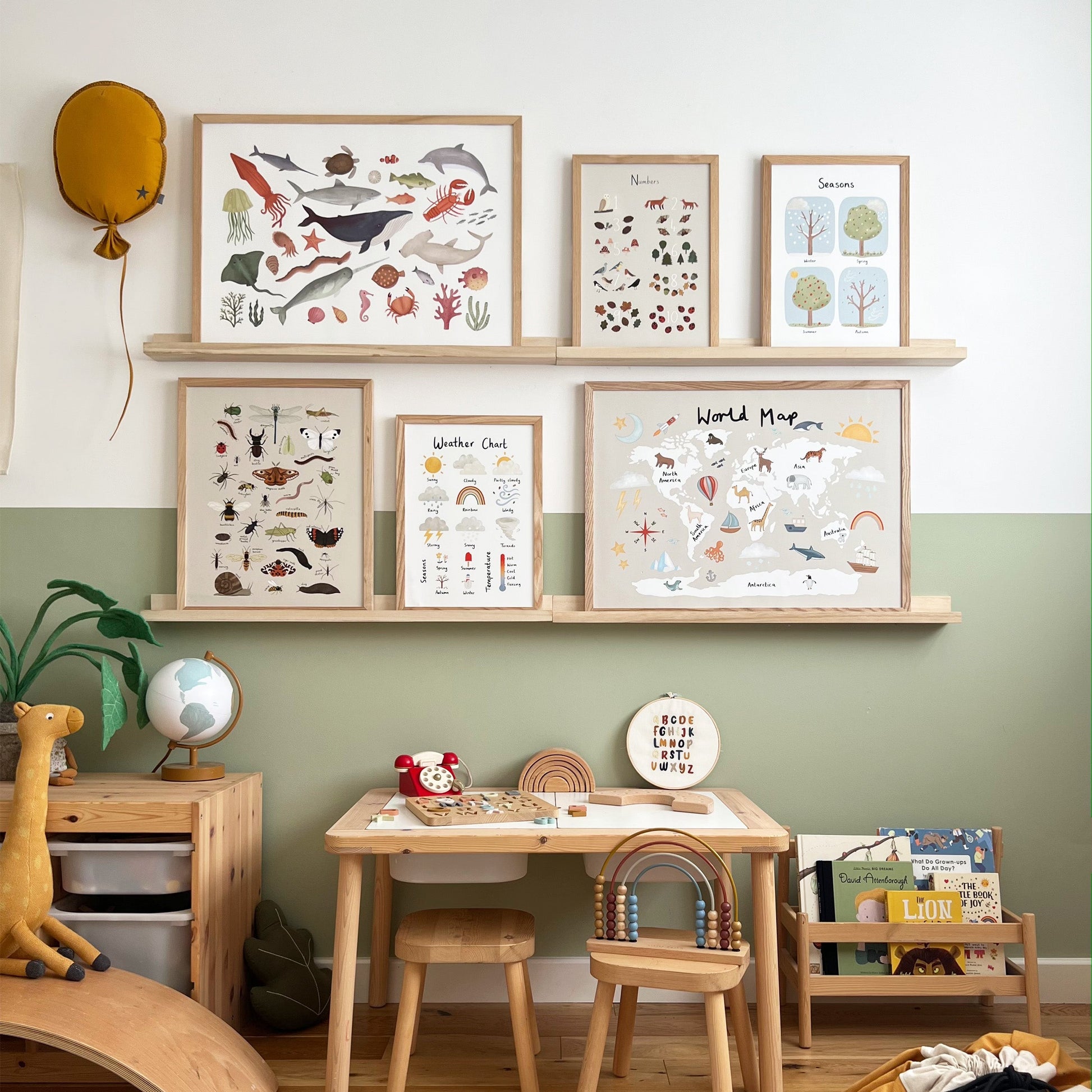 Kid of the Village Weather Chart Art Print - White