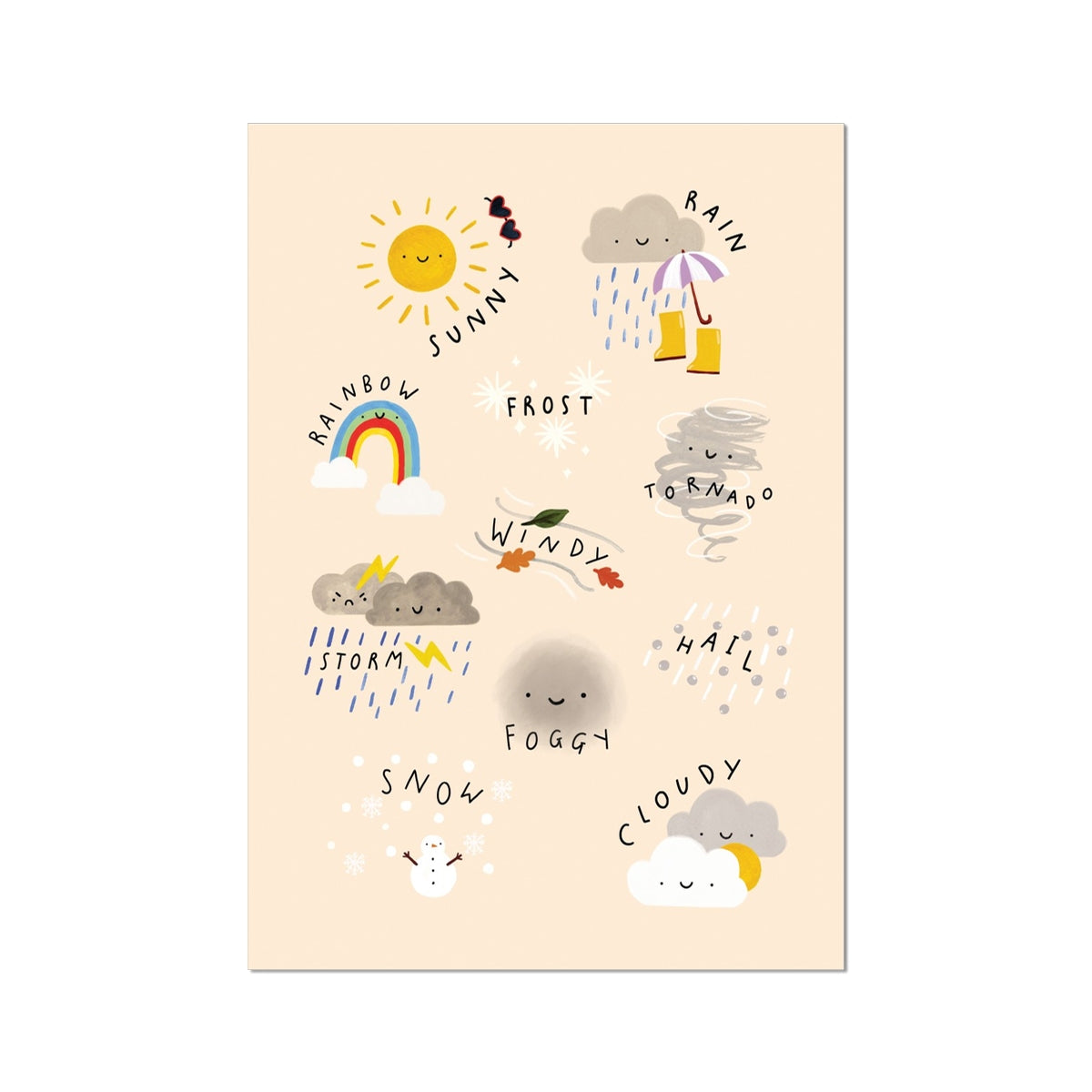 Kid of the Village Weather Art Print