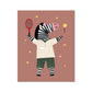 Kid of the Village Game, Set, Zebra Art Print