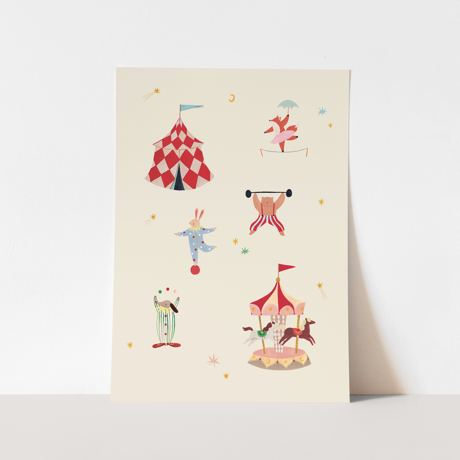 Kid of the Village A Day at the Circus Art Print