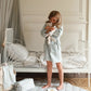 Avery Row Children's Towelling Robe - Quail