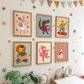 Kid of the Village Little Baker Mouse in Peach Art Print