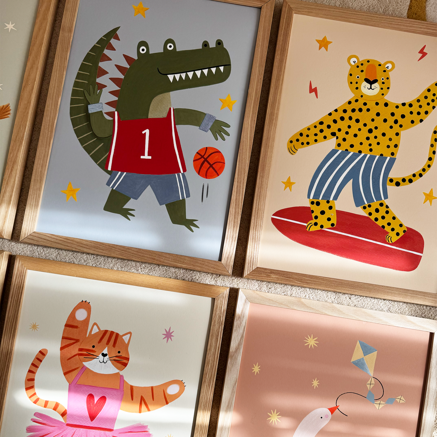 Kid of the Village Slam Dunk Croc Art Print