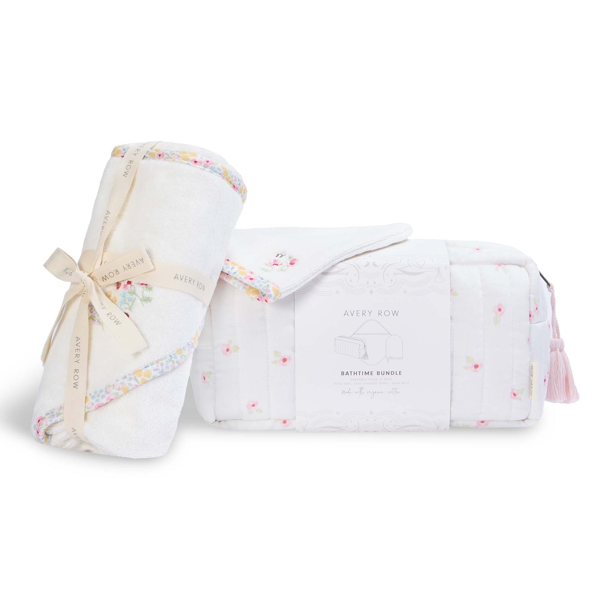 Avery Row Bathtime Bundle New Baby Gift Set - Wildflower Garden