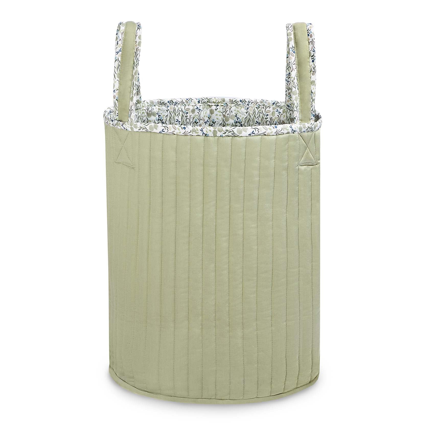 Avery Row Large Quilted Storage Basket - Riverbank/Willow