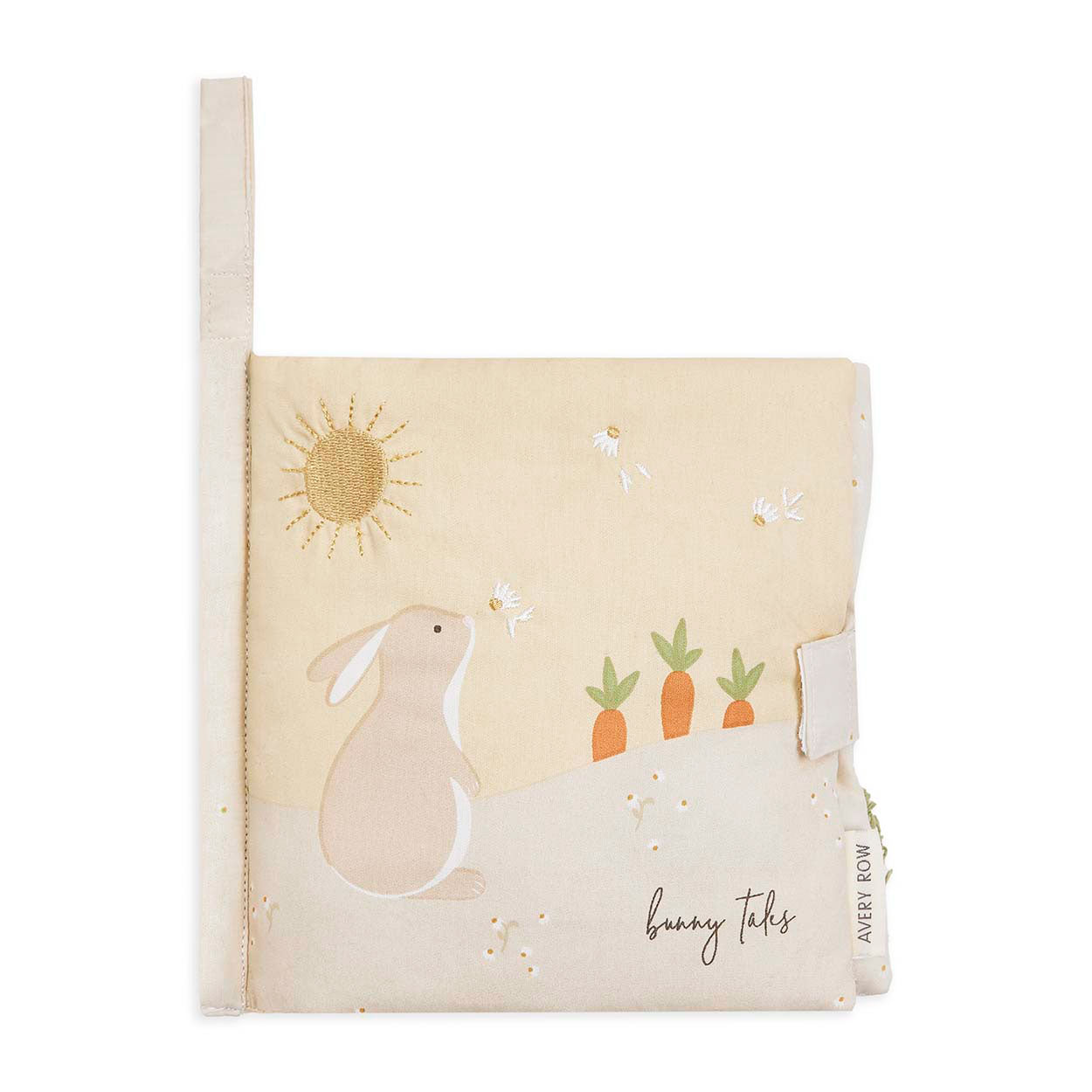 Avery Row Fabric Baby Book - Bunny Tales