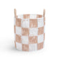 Avery Row Checkerboard Storage Basket - Medium - Nude