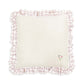Avery Row Square Linen Frill Cushion - Pink Check