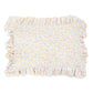 Avery Row Rectangular Linen Frill Cushion - Wildflower Garden
