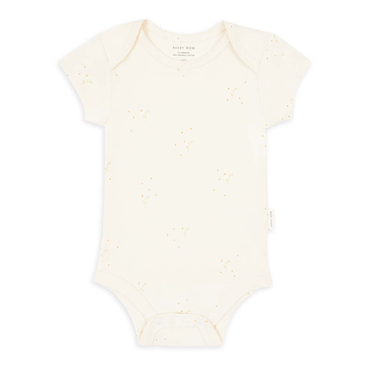 Avery Row Organic Printed Baby Bodysuit - Wild Chamomile