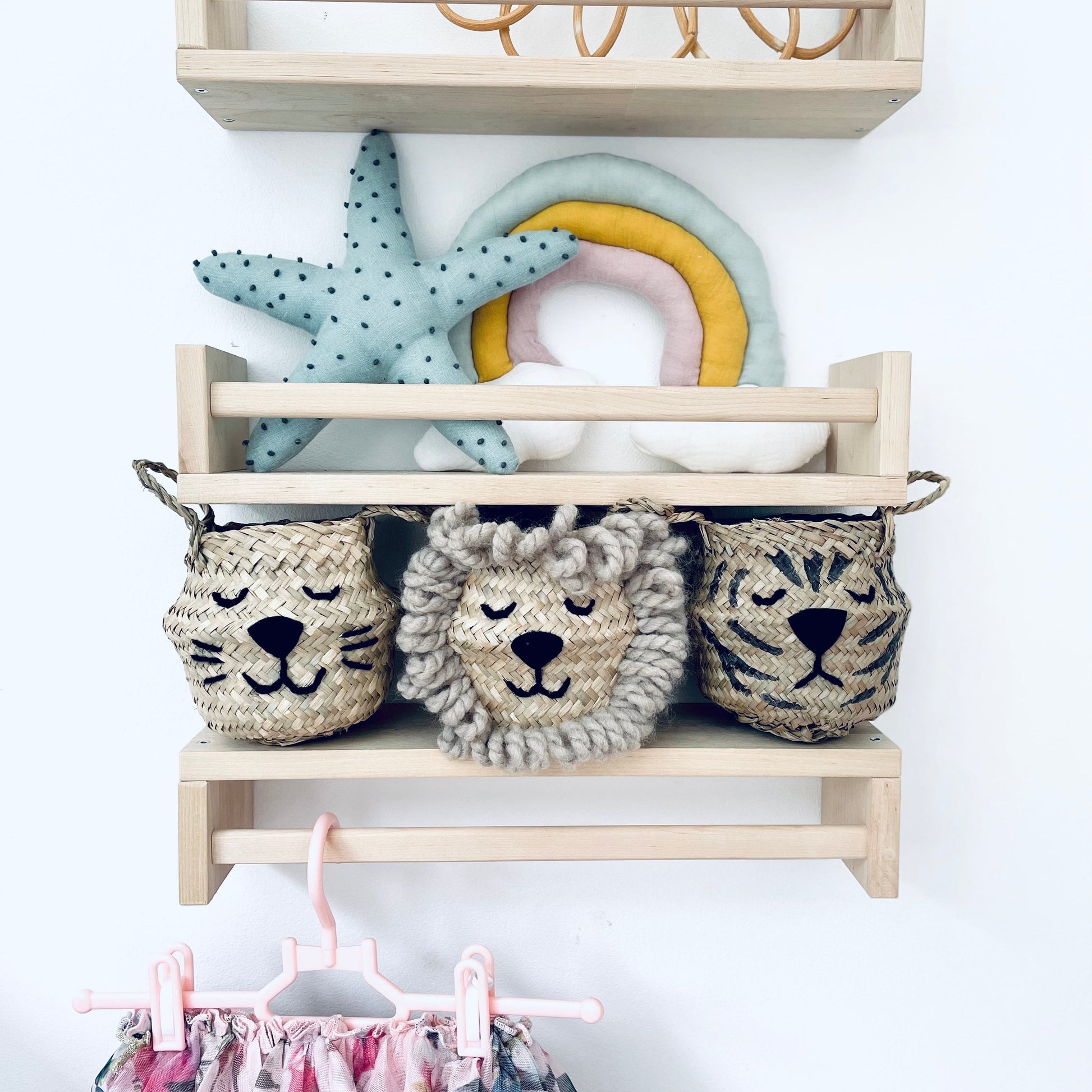 Bellybambino Natural Lion Seagrass Basket - Mini