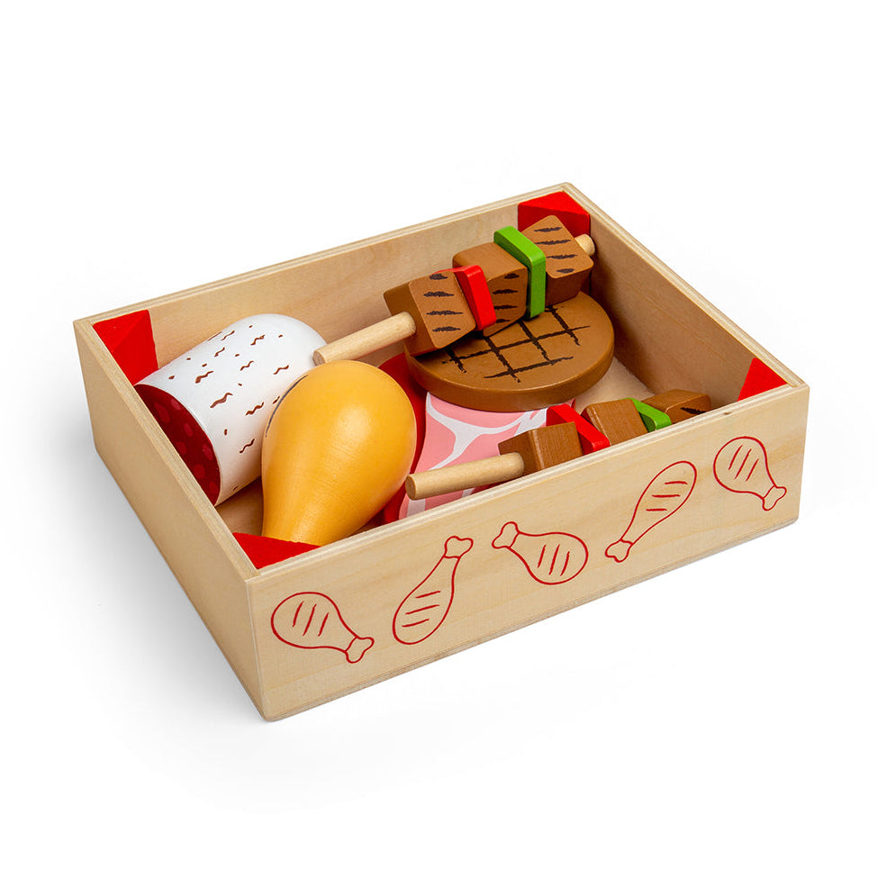 Bigjigs Wooden Toy Meat Crate