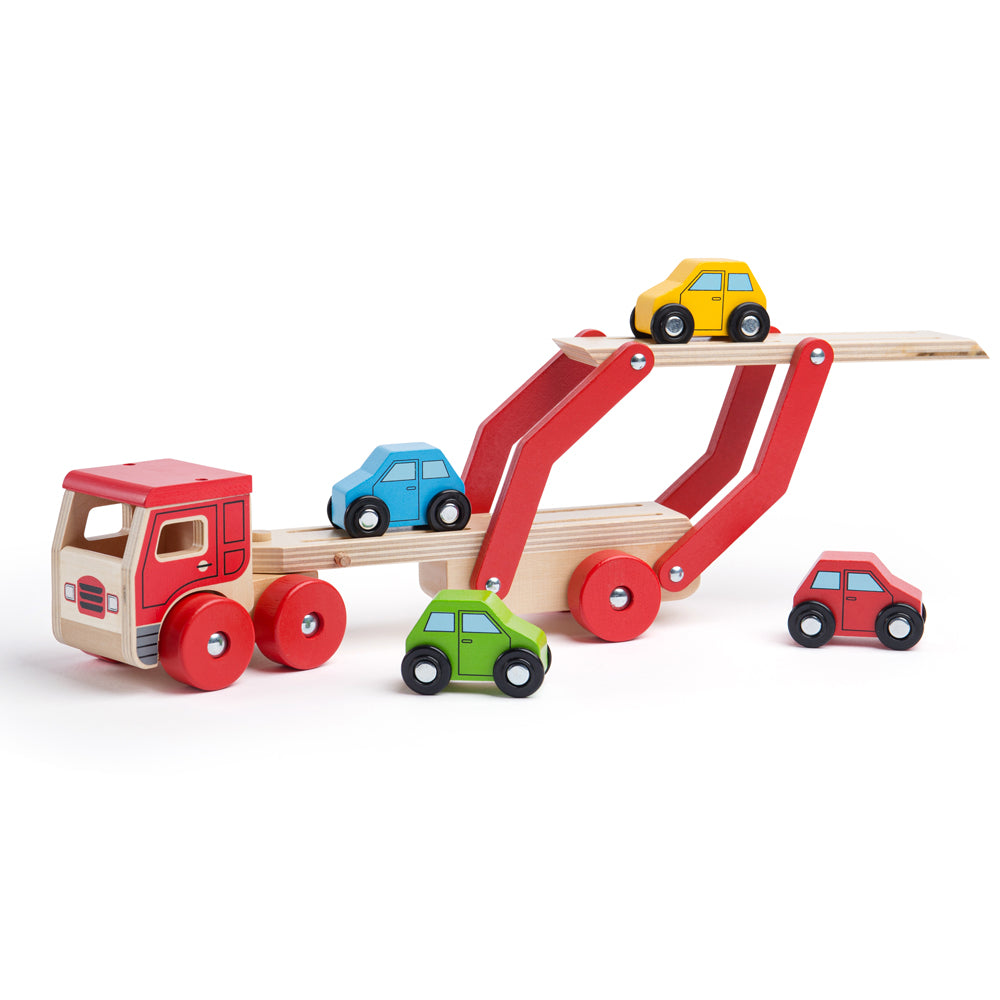 Bigjigs Wooden Toy Transporter Lorry 