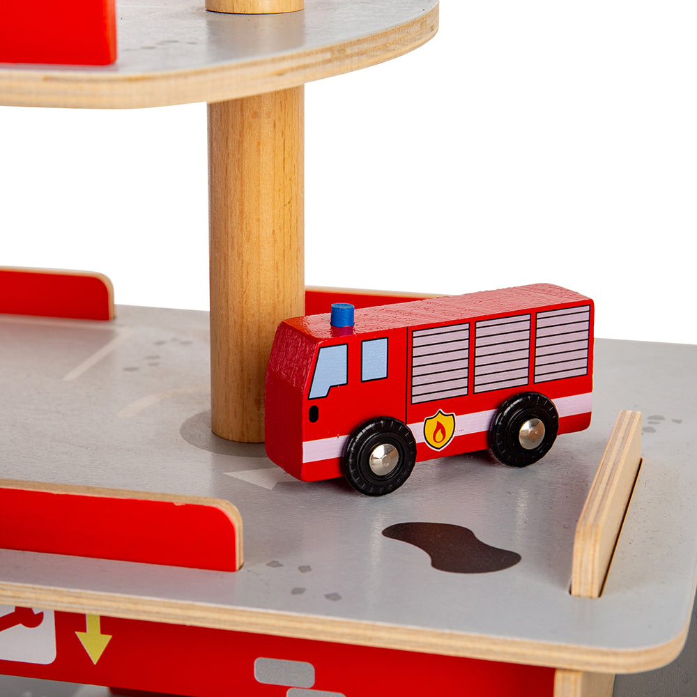 Bigjigs Wooden Garage Toy Bundle