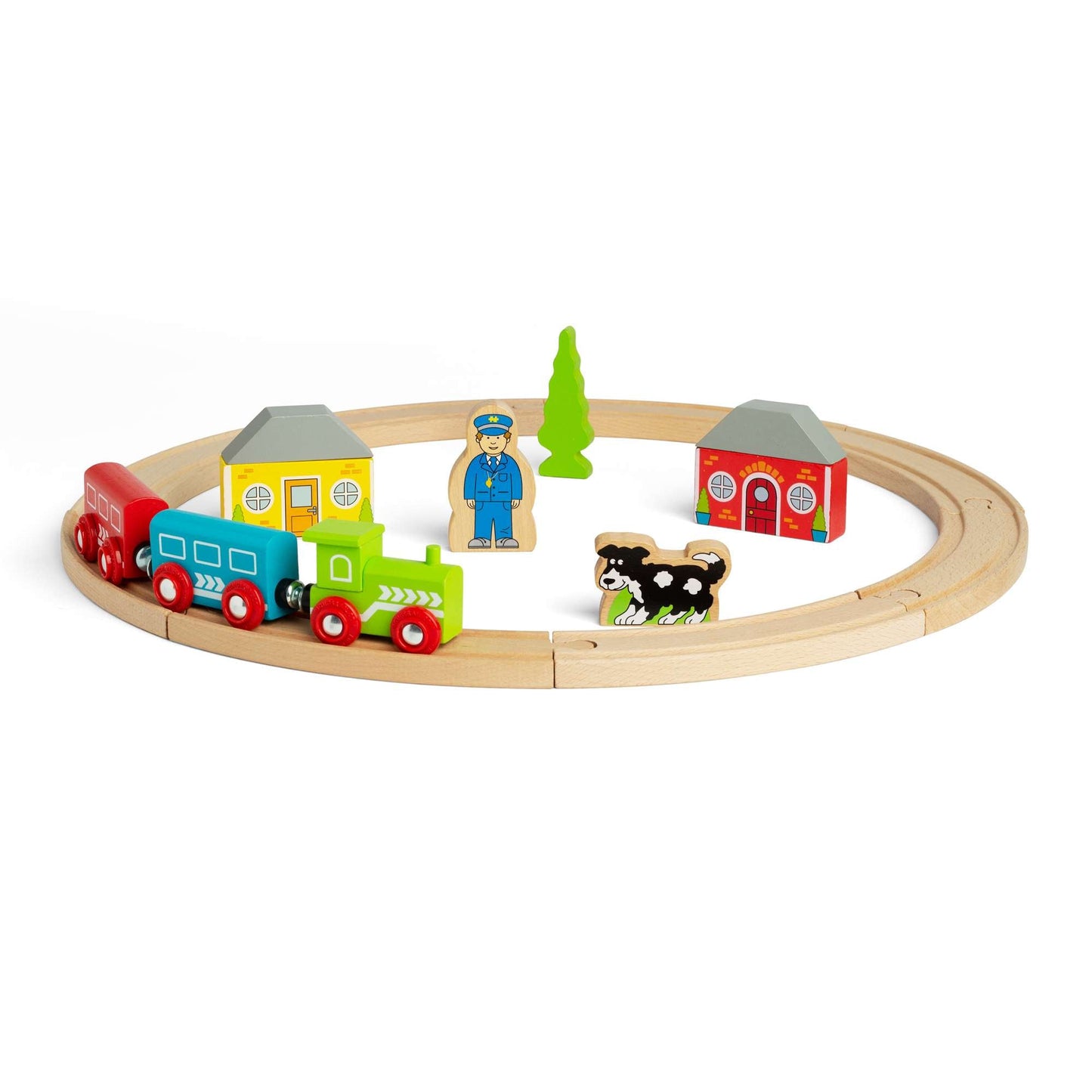 Bigjigs My First Wooden Train Set - 20 Pieces